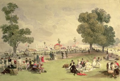 Hyde Park, View of the Coronation Fair, June 28, 1838 by English School